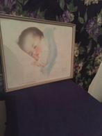 Twee schattige schilderijtjes van baby's Bessie Peage Cutman, Antiek en Kunst, Ophalen of Verzenden