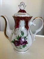 Servies Porselein met paarse roosjes (Porseleinen servies), Antiek en Kunst, Ophalen of Verzenden