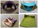 5 stuks huis/slaapmandje/hangmat /knuffelzak voor ratjes, Dieren en Toebehoren, Ophalen, Gebruikt, Overige typen