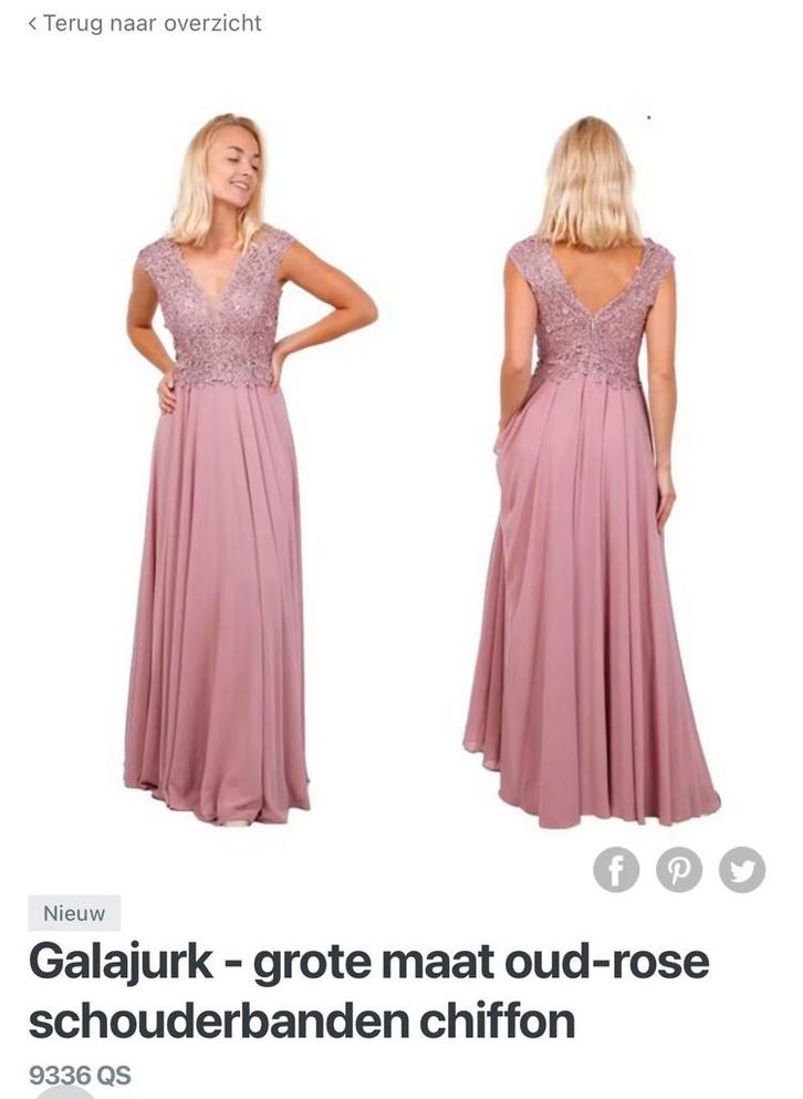 NIEUW! Bruidsmeisjes jurk, Kleding | Dames, Gelegenheidskleding, Nieuw, Galajurk, Maat 46/48 (XL) of groter, Roze, Ophalen