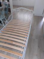Wit metalen bed 90 x 200, Kinderen en Baby's, Kinderkamer | Bedden, Ophalen, Gebruikt, 180 cm of meer, 85 tot 100 cm