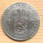Nederland 2-1/2 gulden 1867 Willem III Rijksdaalder zilver, Ophalen of Verzenden, Koning Willem III, 2½ gulden, Zilver