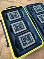 6x XQD Kaarten (120GB & 128GB) in Houder - Sony FS7, Ophalen, Gebruikt, Videocamera, XQD