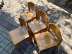 4 Kinderstoelen hout, Ophalen, Gebruikt, Overige typen
