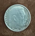 Zilveren Duitse 2Mark 1938, Postzegels en Munten, Munten | Europa | Niet-Euromunten, Ophalen of Verzenden, Duitsland, Losse munt