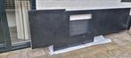 Composiet Aanrechtblad met Wasbak, Huis en Inrichting, Keuken | Keukenelementen, Ophalen, Zwart, Zo goed als nieuw, 200 cm of meer