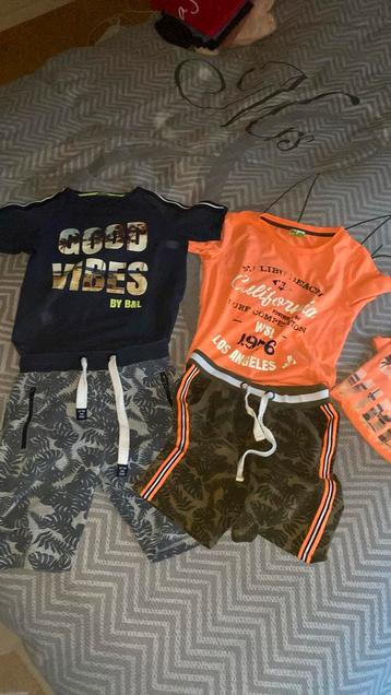 Set 2x korte broek en shirt Billy Lilly 146 152