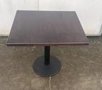 3 stuks horeca bistro restaurant tafels 70x80 cm bruin, Ophalen