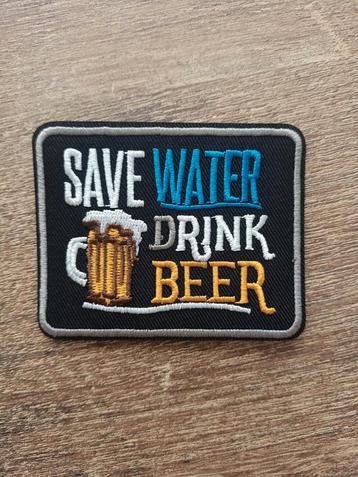 Strijkembleem save water beschikbaar voor biedingen