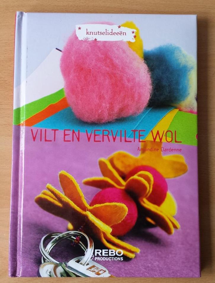 Vilt en Vervilte Wol - Amandine Dardenne - 2007, Hobby en Vrije tijd, Vilt, Gebruikt, Boek of Patroon, Ophalen of Verzenden