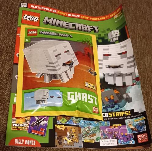 Lego Minecraft GHAST , Lego magazine met zakje minifigures e, Kinderen en Baby's, Speelgoed | Duplo en Lego, Nieuw, Ophalen of Verzenden