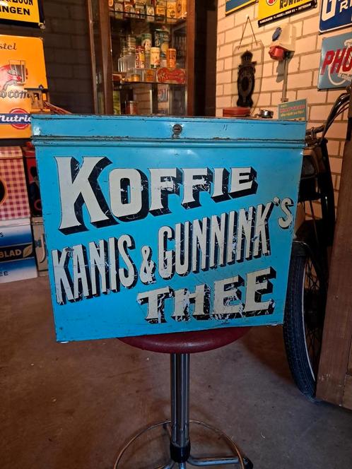 Kanis&Gunnink koffie en thee winkelblik, Verzamelen, Blikken, Gebruikt, Koffie, Overige merken, Ophalen of Verzenden