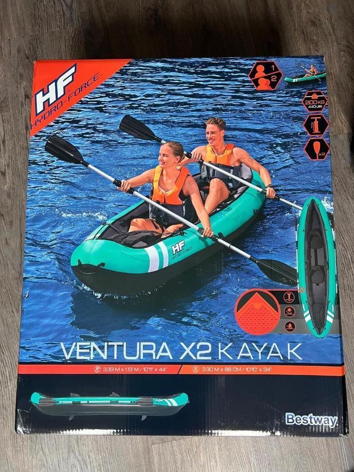 kayak inflable Bestway Hydro-Force Ventura X2., Watersport en Boten, Kajaks, Nieuw, 2-persoons, Opblaasbaar, Ophalen of Verzenden