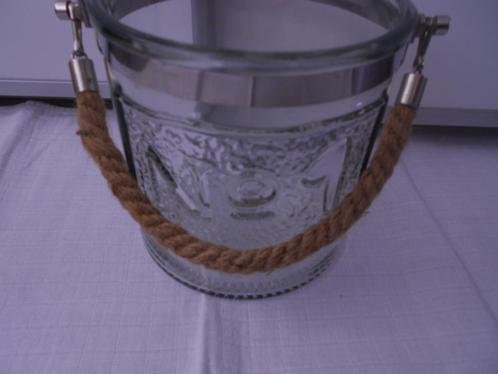 Glazen pot /voor planten/ windlicht, Huis en Inrichting, Woonaccessoires | Vazen, Zo goed als nieuw, Overige kleuren, Minder dan 50 cm