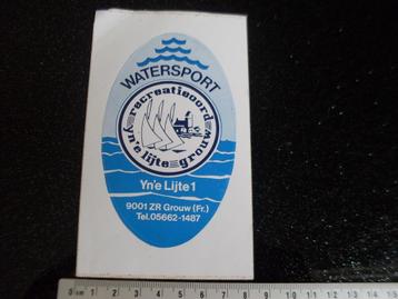 sticker watersport recreatieoord yn'e lijte grouw logo  beschikbaar voor biedingen