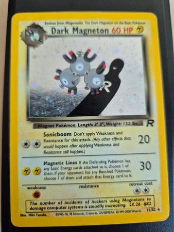 Pokémon - Dark magneton - Holo - Team Rocket beschikbaar voor biedingen