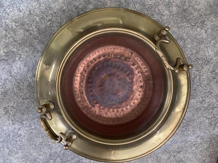 Vintage antieke koperen brasero vuurpot kooltjespan, Antiek en Kunst, Antiek | Koper en Brons, Koper, Ophalen of Verzenden