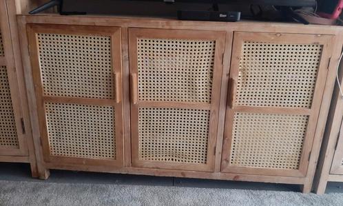Xenos Webbing Bandung kast dressoir, Huis en Inrichting, Kasten | Dressoirs, Gebruikt, 100 tot 150 cm, 25 tot 50 cm, Ophalen