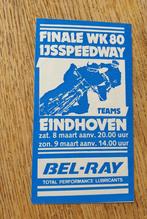 Sticker Finale WK 80 ijs speedway, Teams, Bel-Ray, Eindhoven, Verzamelen, Ophalen of Verzenden, Overige typen