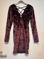 Mooi velours jurkje - maat XS, Paars, Ophalen of Verzenden, Zo goed als nieuw, Maat 34 (XS) of kleiner