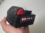 Accu voor Milwaukee 18v 6.0ah - M18 [Nieuw], Doe-het-zelf en Verbouw, Gereedschap | Handgereedschap, Ophalen of Verzenden, Nieuw