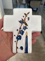 Keramiek handmade kruis made in belgium - muurhanger, Antiek en Kunst, Ophalen of Verzenden