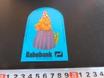 sticker rabobank vrouw kabouter dwerg gieter zaadjes, Verzamelen, Stickers, Ophalen, Zo goed als nieuw