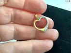 Prachtige vintage gouden Kettinghanger hanger hart 9 k 375, Sieraden, Tassen en Uiterlijk, Kettinghangers, Verzenden, Zo goed als nieuw