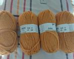 4 bollen wol oker geel (julia), Ophalen of Verzenden, Nieuw, Breien of Haken, Wol of Garen