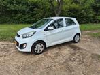 Kia Picanto 1.0 Cvvt 5-DRS 2012 Wit, Auto's, Voorwielaandrijving, Euro 5, Stof, Zwart