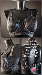 Nieuwe beugel bh van kalfleder. Kinky Bitch Toxic fetisch, Ophalen of Verzenden, Zwart, BH