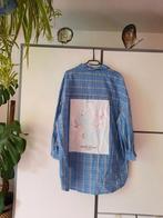 Oversized geruite blouse, Kleding | Dames, Blouses en Tunieken, Blauw, Boohoo, Maat 46/48 (XL) of groter, Ophalen of Verzenden