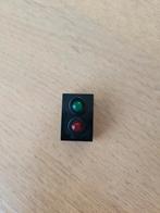 Lego trein 12 Volt rails stoplicht Rood/ Groen blokje 7860., Gebruikt, Ophalen of Verzenden, Lego, Losse stenen