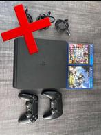 Ps4 slim editie, Spelcomputers en Games, Spelcomputers | Sony PlayStation 4, Ophalen, Met games, Met 2 controllers, Zo goed als nieuw
