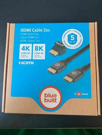 BlueBuilt HDMI Kabel 4K 120Hz / 8K 60Hz Nylon 2 Meter beschikbaar voor biedingen
