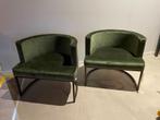 Luxe fauteuil Lunaris Green Velvet nieuw showmodel, Ophalen, Nieuw, Stof, 50 tot 75 cm