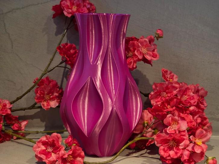 3D Geprinte roze Vaasje - Decoratief & Uniek Design, Huis en Inrichting, Woonaccessoires | Vazen, Nieuw, Overige kleuren, Minder dan 50 cm