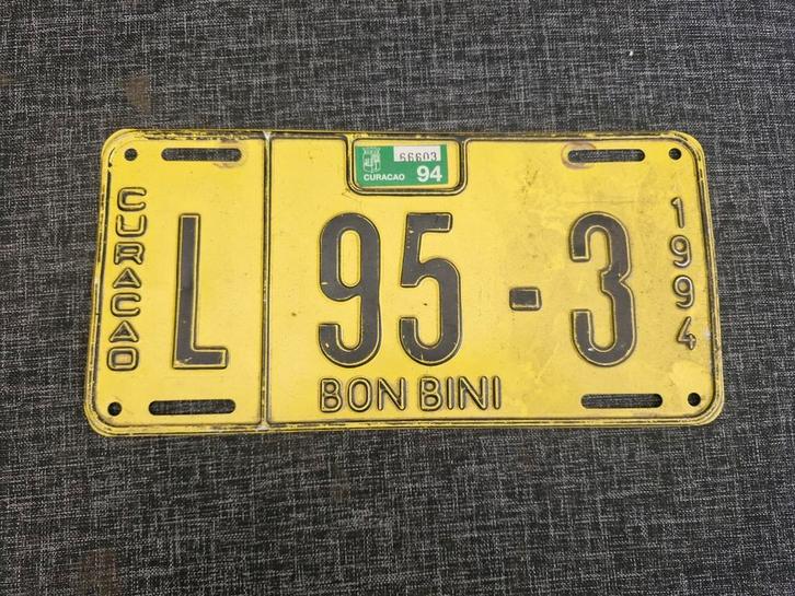 Kentekenplaat Curacao nummerbord nummerplaat License Plate, Verzamelen, Automerken, Motoren en Formule 1, Gebruikt, Auto's, Ophalen of Verzenden