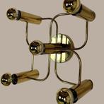 Leola wand/plafondlamp by sciolari 70's mid century, Ophalen of Verzenden, Gebruikt, Metaal