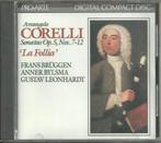 Corelli - Sonates - La Follia - Bruggen - Bylsma - Leonhardt, Cd's en Dvd's, Cd's | Klassiek, Ophalen of Verzenden, Zo goed als nieuw