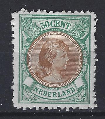 NVPH 45 ongebruikt Wilhelmina 1893 ; OUD NEDERLAND p/stuk beschikbaar voor biedingen