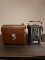 Braun NIMCO Boxcamera met lederen tas, Antiek en Kunst, Ophalen