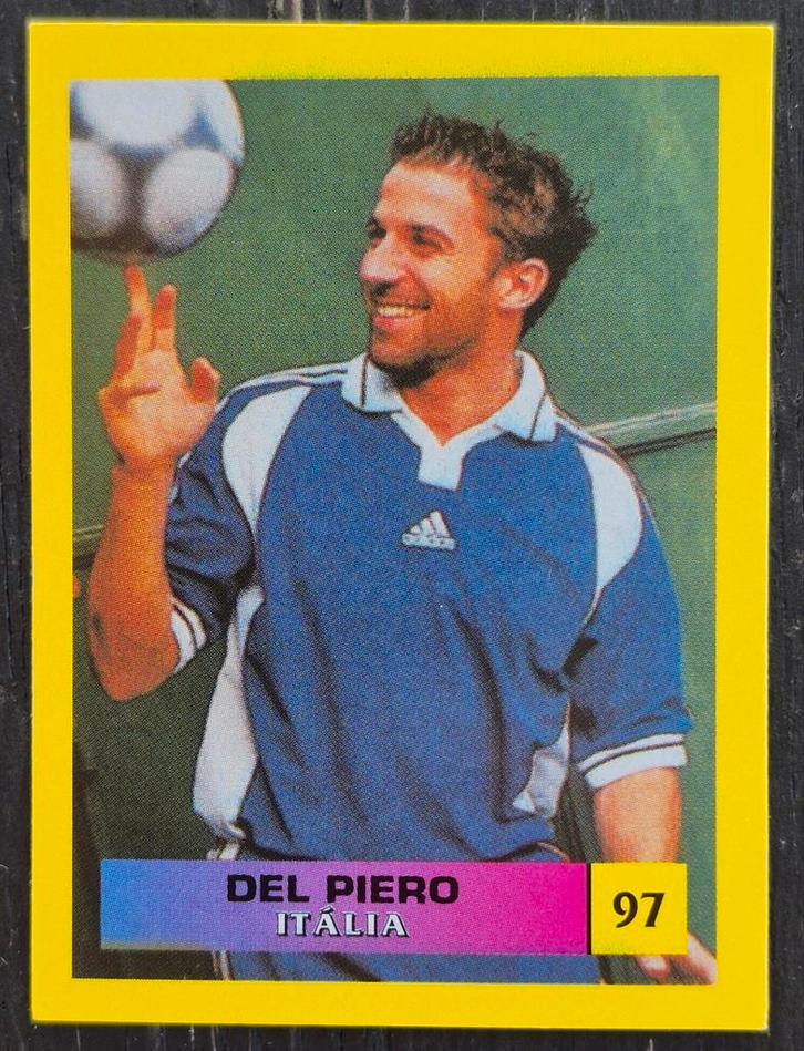 MOS sticker Alessandro Del Piero - Italië, EK 2000, Verzamelen, Sportartikelen en Voetbal, Zo goed als nieuw, Poster, Plaatje of Sticker