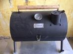 Camping bbq met op maat gemaakte kast op wielen, Ophalen, Gebruikt