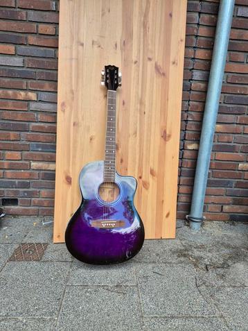 CLX Audio Gitaar - Paars - Incl. Hoes beschikbaar voor biedingen