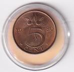 5 Cent 1980 Prachtig Mooi met diverse muntkleuren, Verzenden, Koningin Juliana, 5 cent, Losse munt
