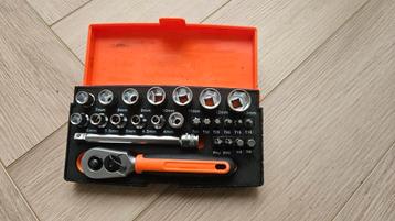 Bahco SL25 Ratel doppen/ bitset - 25 delig - 1/4" beschikbaar voor biedingen
