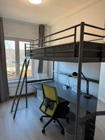 IKEA Hoogslaper met Matras, Bureau en Stoel, Ophalen, Eenpersoons, Zo goed als nieuw, 200 cm