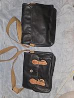 2 Laurent David leren schoudertassen, Overige merken, Zwart, Ophalen of Verzenden, Zo goed als nieuw