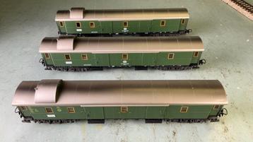 Marklin  ho 4140 Bagagewagen DB 22 cm. 3 stuks beschikbaar. beschikbaar voor biedingen